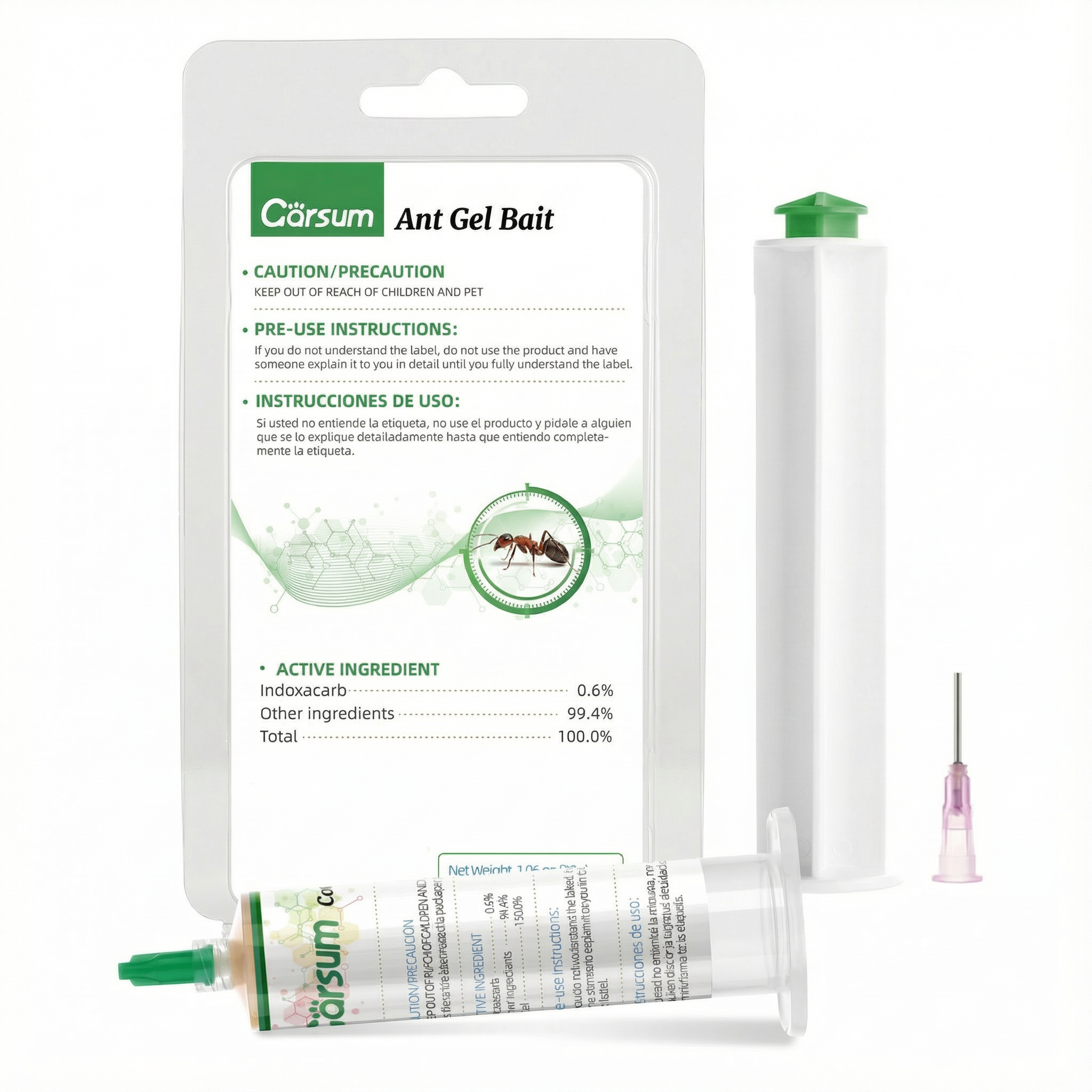 Garsum Ant Gel Bait Ready-to-Use 30g Indoor & Outdoor Ant Control Solution 1 Tube for Effective Infestation Management